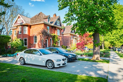 House with car in Driveway