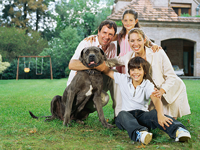 Family with there Dog